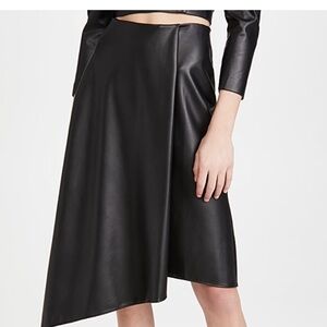 Alice + Olivia Black Asymmetrical Skirt